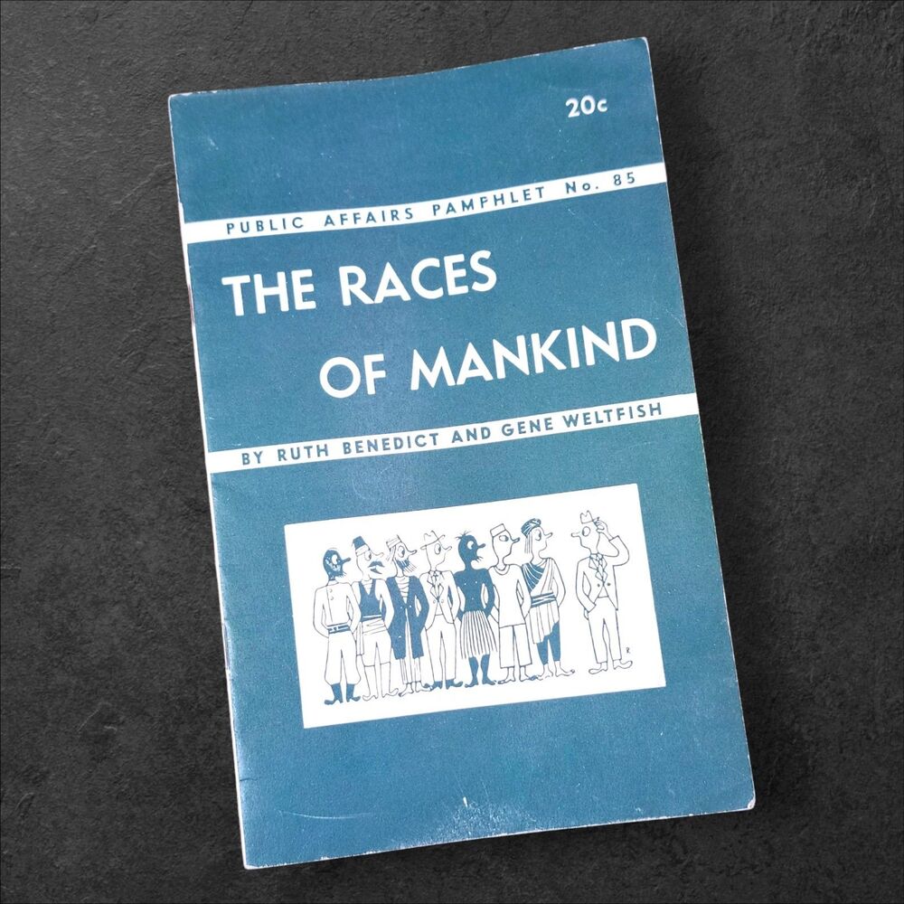 Vintage 1946 The Races of Mankind Pamphlet Ruth Benedict Gene Weltfish Green